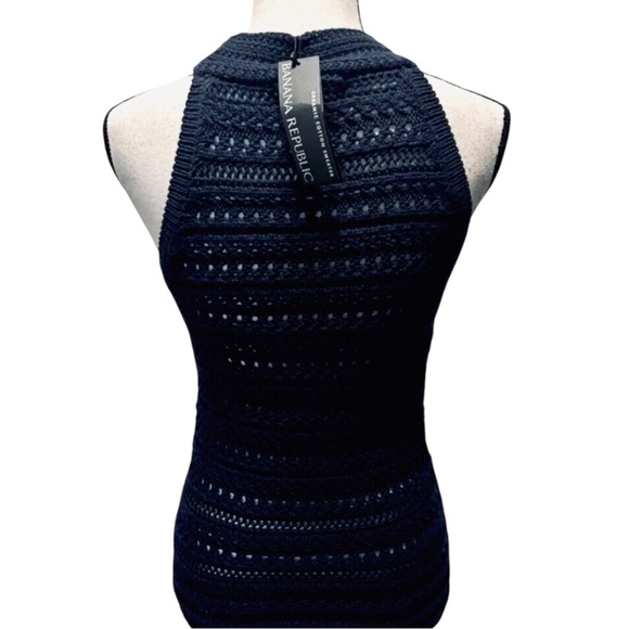 NWT Banana Republic Knit Sweater Tank Tamra Dark Navy Blue NEW - Picture 8 of 16
